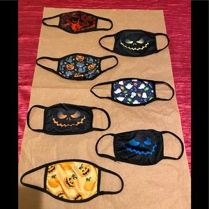 Halloween Theme Face Mask Bundle of 7 (NWT)
